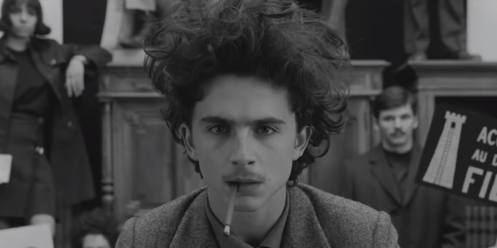 Timothee Chalamet in Wes Anderson's The French Dispatch
